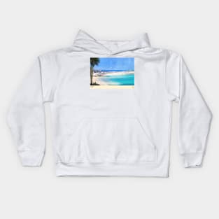 St Ives, Cornwall, Travel poster (Landscape) Kids Hoodie